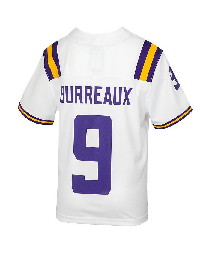 Nike Big Boys Joe Burrow White LSU Tigers 2020 NFL Draft Burreaux