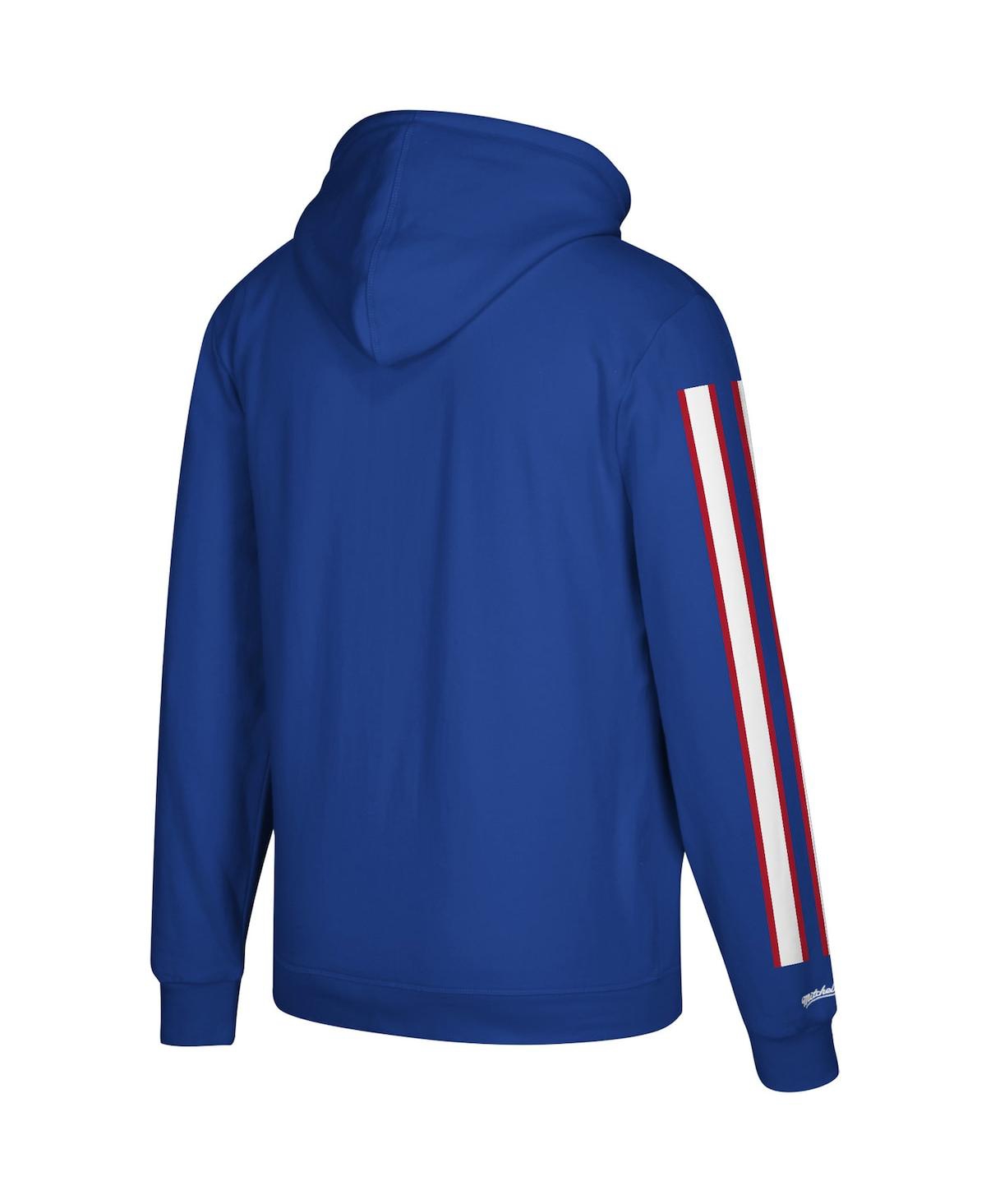 Men'sBuffalo Bills Three Stripe Pullover Hoodie - Royal