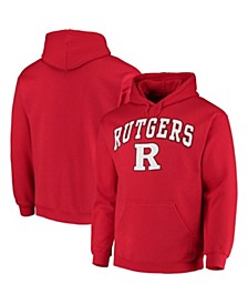 Men's Scarlet Rutgers Scarlet Knights Campus Logo Pullover Hoodie