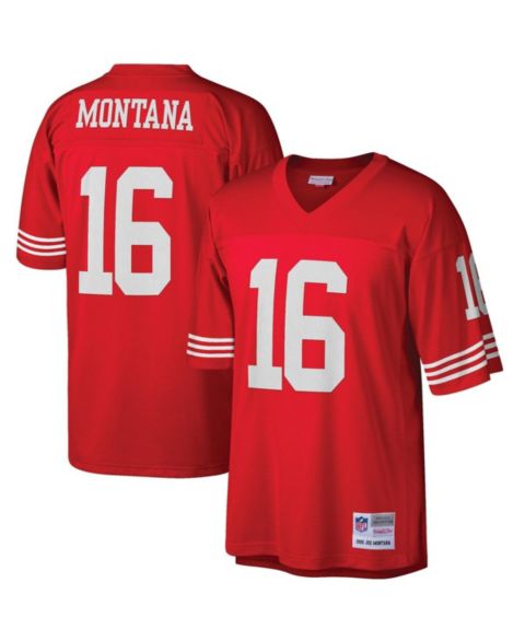 Мужское джерси Mitchell & Ness Joe Montana San Francisco 49ers 1990, большие размеры