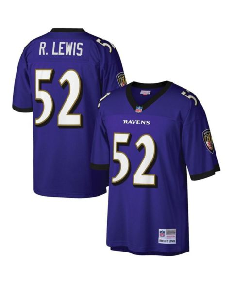 Мужское джерси Mitchell & Ness Ray Lewis Baltimore Ravens 2000, большие размеры, Purple