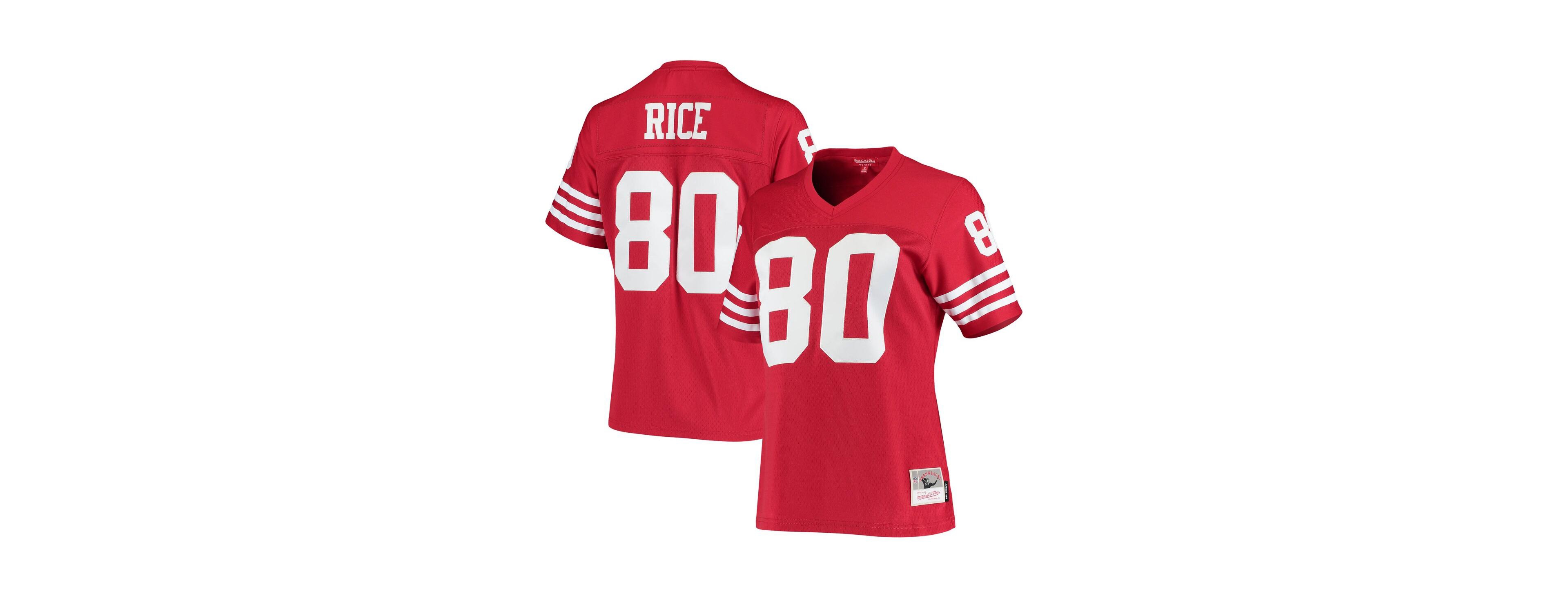 Women's Jerry Rice Scarlet San Francisco 49ers 1990 Legacy Replica Jersey