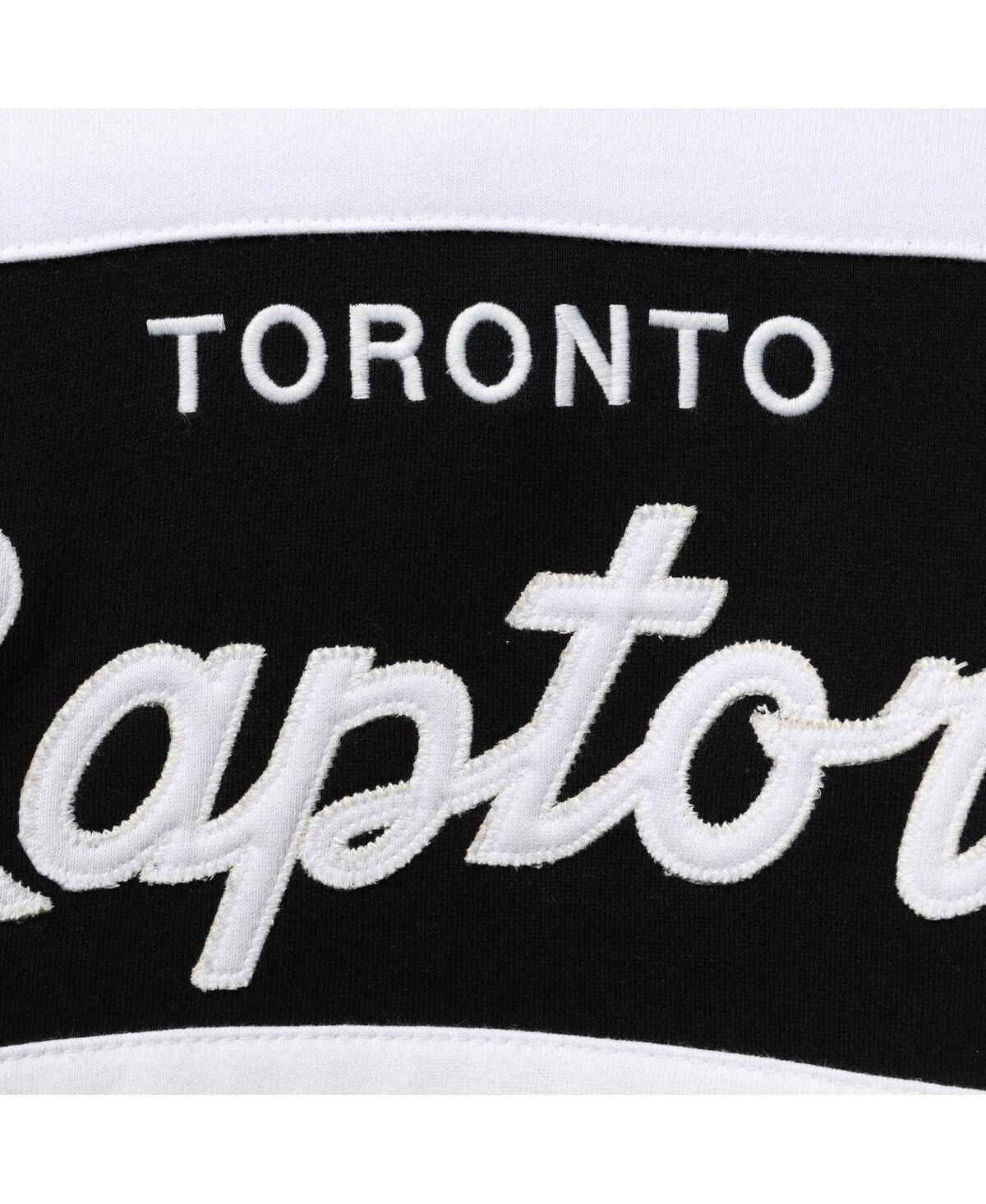 Shop Mitchell & Ness Men's Purple, Black Toronto Raptors Head Coach Pullover Hoodie In Purple,black