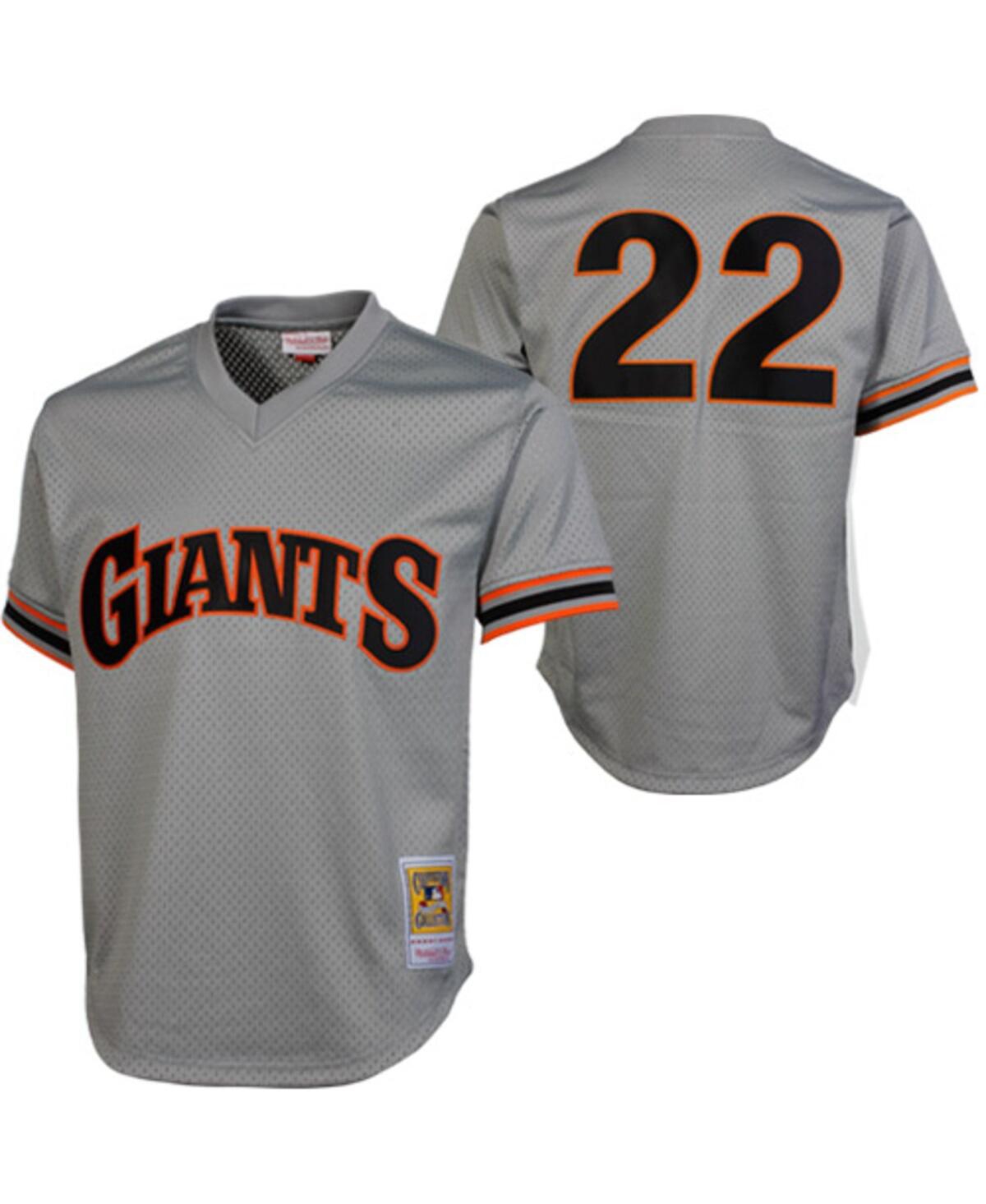 Men's Will Clark San Francisco Giants 1989 Authentic Cooperstown Collection Batting Practice Jersey -- Gray