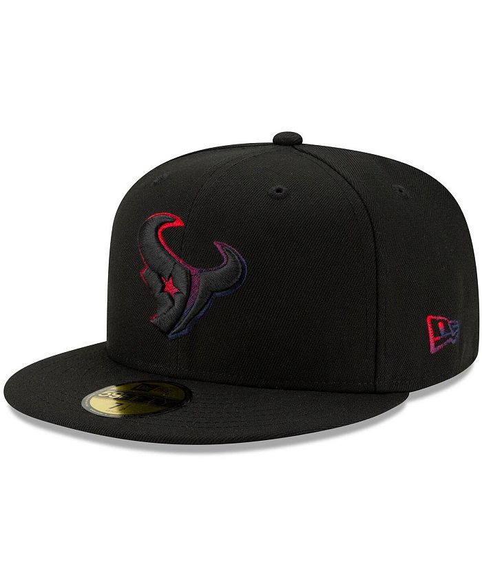 New Era Men's Black Houston Texans Logo Color Dim 59FIFTY Fitted Hat -  Macy's