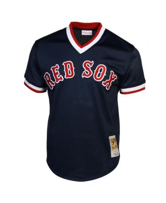 Men's Ted Williams Boston Red Sox 1990 Authentic Cooperstown Collection Batting Practice Jersey - Navy Blue
