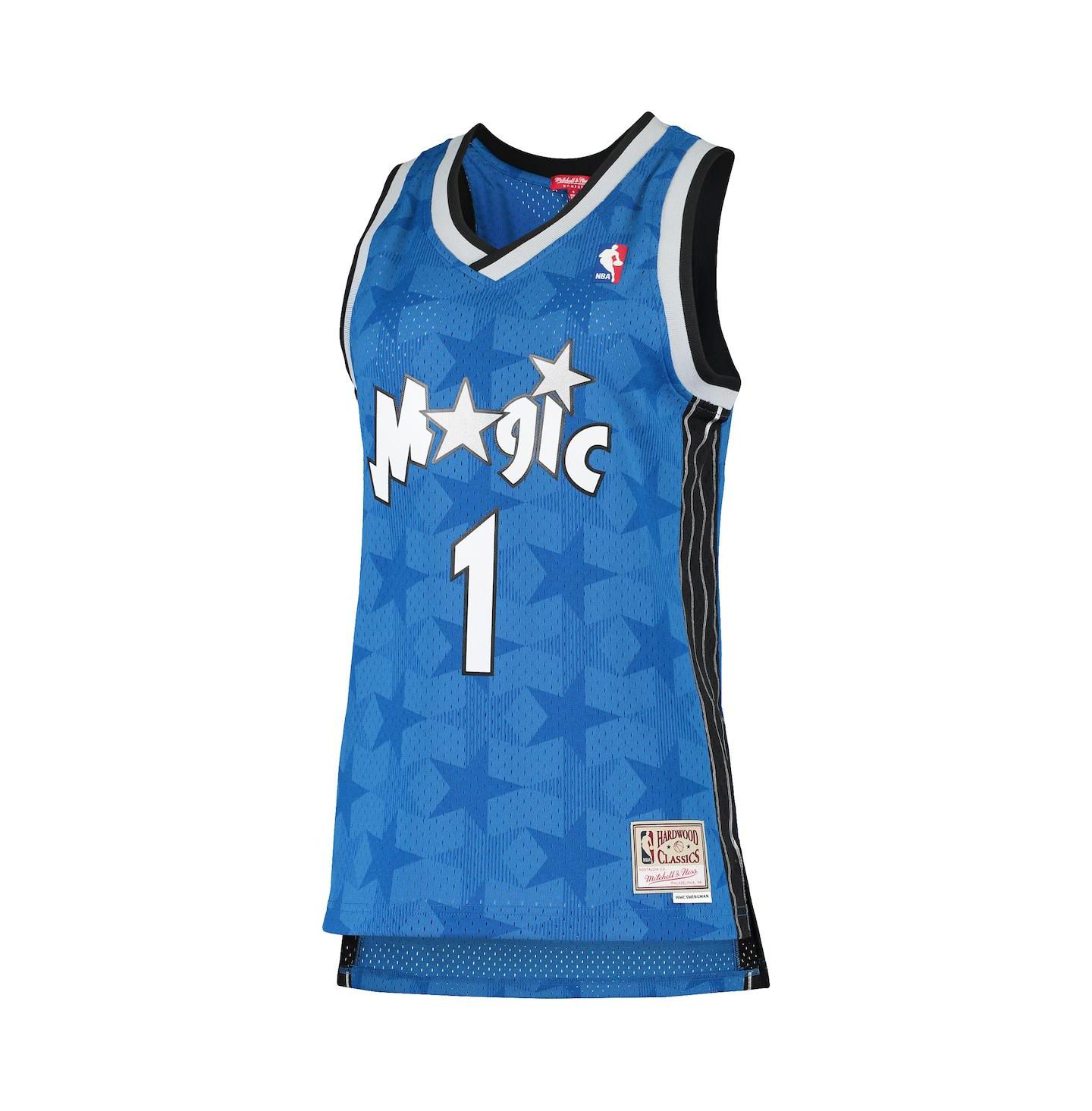 Женский топ Mitchell & Ness Tracy McGrady Blue Orlando Magic 2000-01 Hardwood Classics Swingman Jersey — фото 3