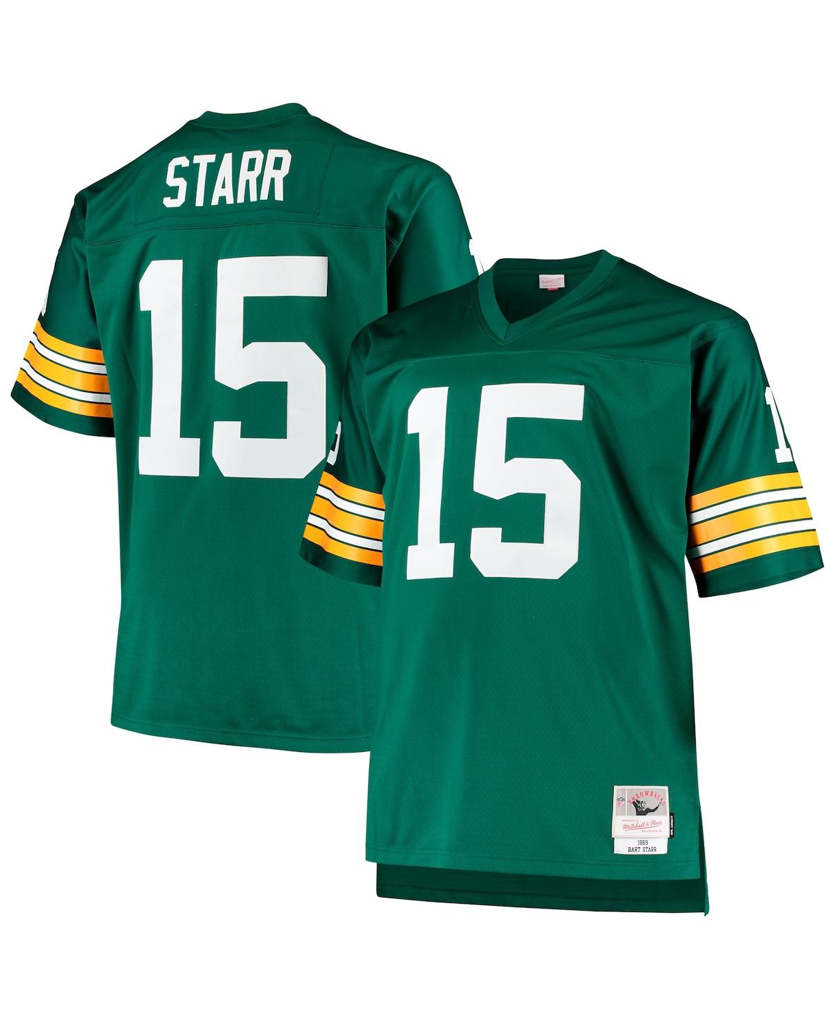 Men's Bart StarrGreen Bay Packers Big and Tall 1968 Retired Player Replica Jersey - Green