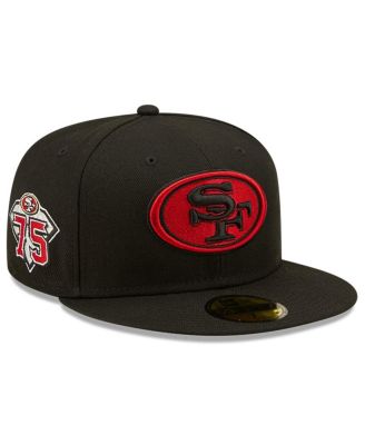 black and red niners hat