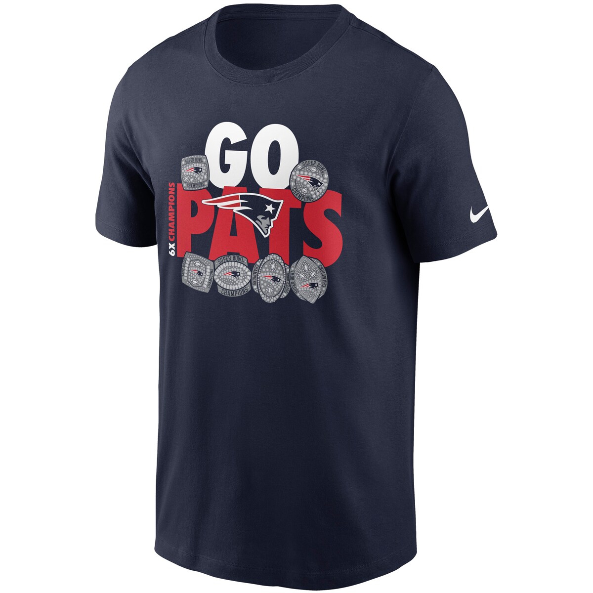 Nike Navy New England Patriots Hometown Collection 6x T-shirt In Navy