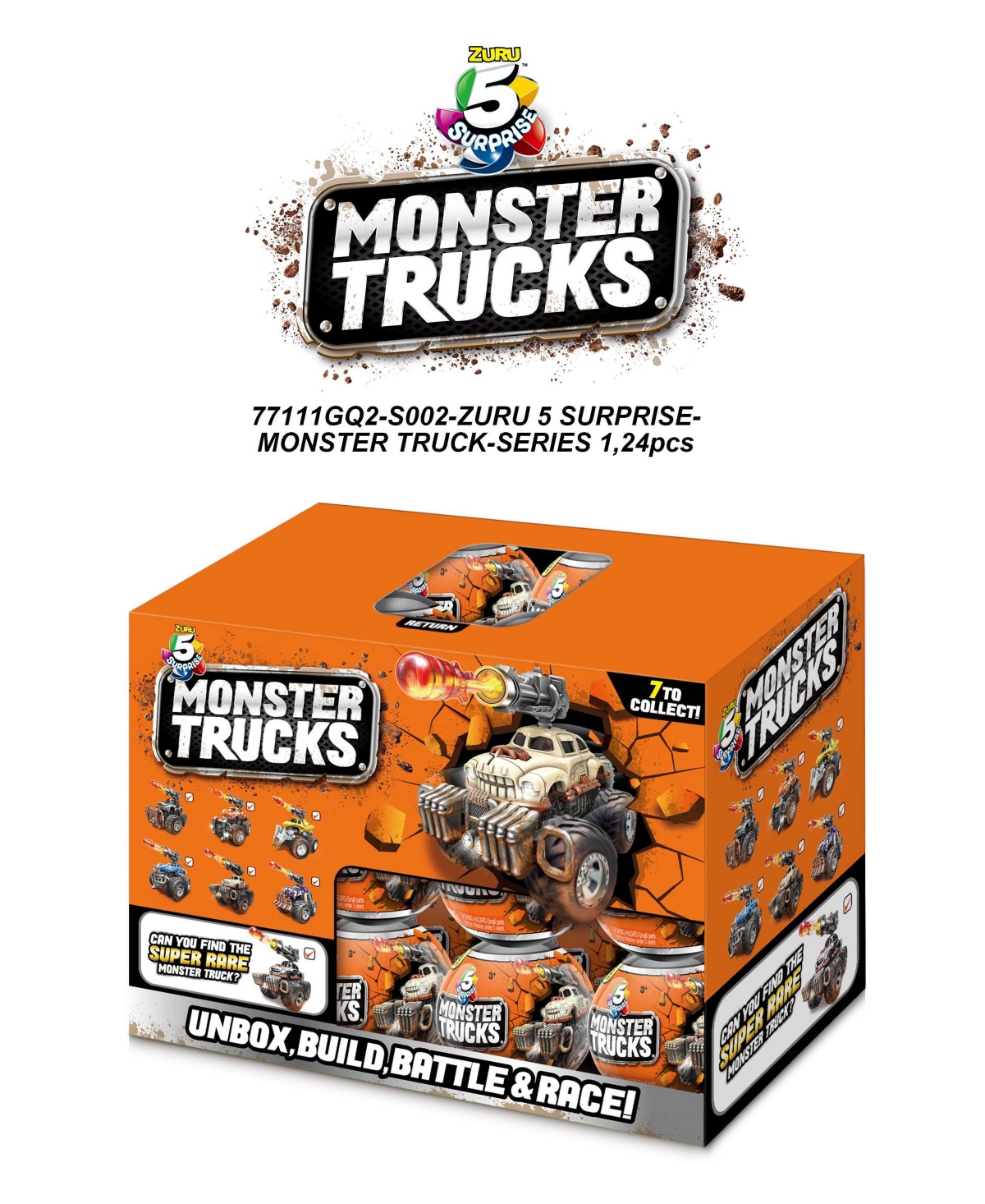 Zuru 5 Surprise Monster Trucks Series 1