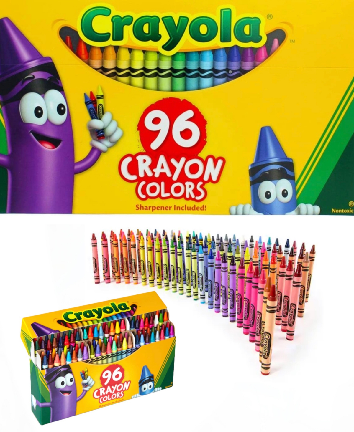 Crayola- My 96 Crayons Comes With a Sharpener - Multi Colored