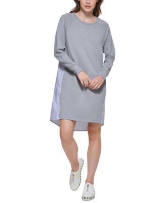 knee length sweatshirt dress