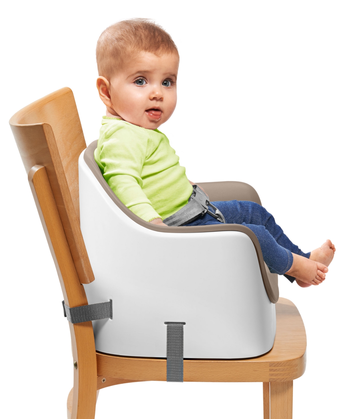 Oxo Tot Nest Booster Seat With Removable Cushion In Taupe