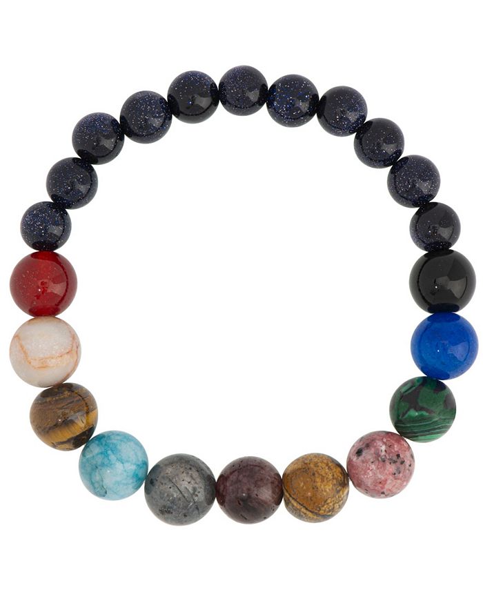 Macy's Multi Color and Purple Bead Stretch Bracelet Macy's