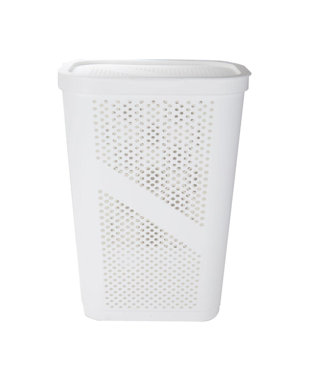 Shop Mind Reader Perforated Lightweight Laundry Hamper With Lid In White