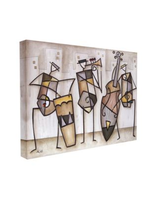Musical Trio Abstract Modern Painting Stretched Canvas Wall Art, 24" x 30"
