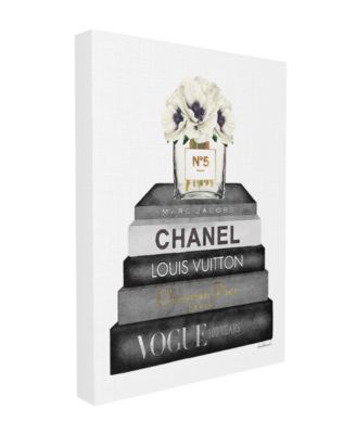 Gray & White Fashion Books Canvas Wall Decor