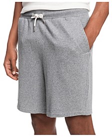 Men's Essentials 19" Mid Length Fit Elastic Waist Drawcord Sweat Shorts with Two Side Pockets and Two Back Pockets