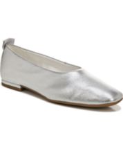 Franco Sarto Silver Flats Macy s