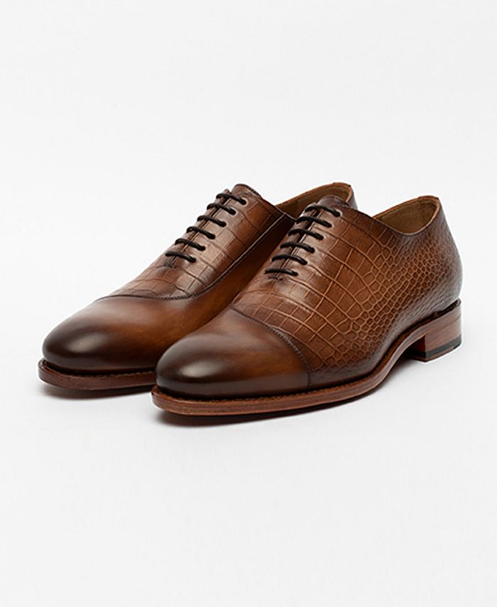 Taft Men's Paris Handcrafted Leather and Jacquard Dress Shoes & Reviews -  Men - Macy's