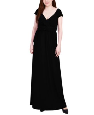 short sleeve empire waist maxi dress Simple Chiffon Short Sleeves Empire Waist A-Line Maxi Bridesmaid Dress