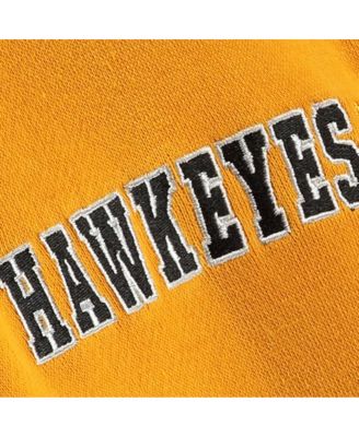 Big Boys Gold Iowa Hawkeyes Big Logo Pullover Hoodie