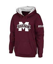Women's Maroon Mississippi State Bulldogs Big Logo Pullover Hoodie