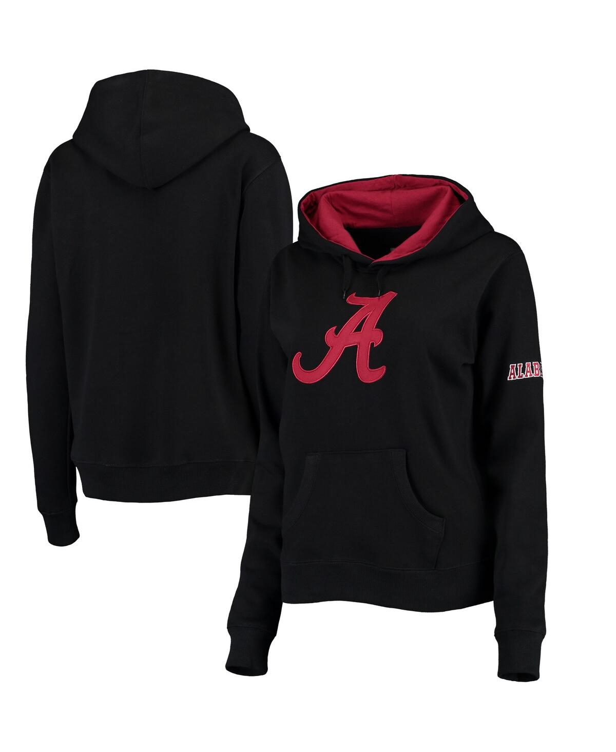 Women's Black Alabama Crimson Tide Big Logo Pullover Hoodie - Black