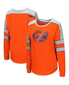 Women's Orange Florida Gators Trey Dolman Long Sleeve T-shirt