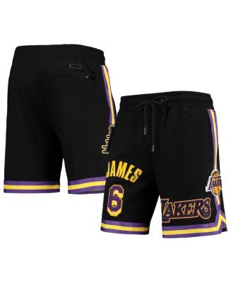 Men's Pro Standard LeBron James Gold Los Angeles Lakers Player Replica Shorts Size: Medium