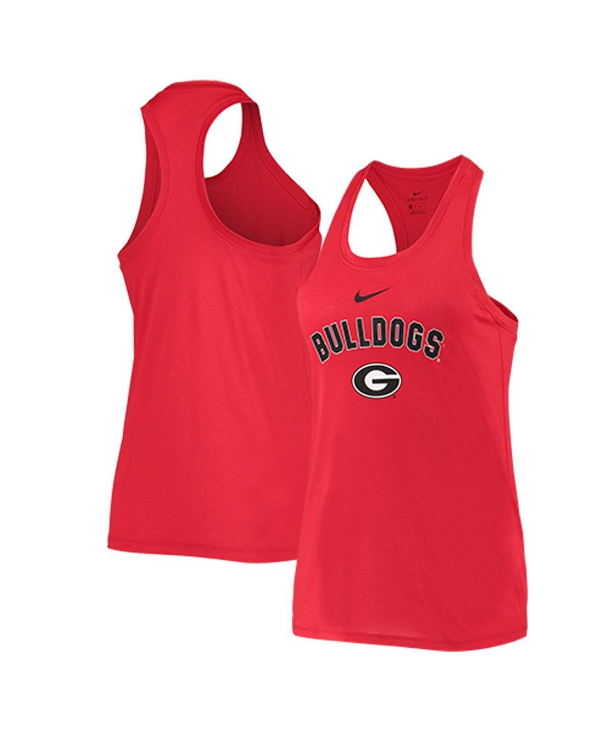 Women's Red Georgia Bulldogs Arch and Logo Classic Performance Tank Top - Red