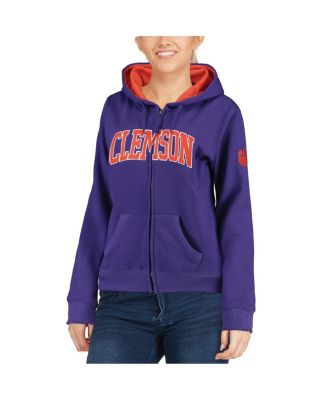 Women's Clemson Tigers Arched Name Full-Zip Hoodie