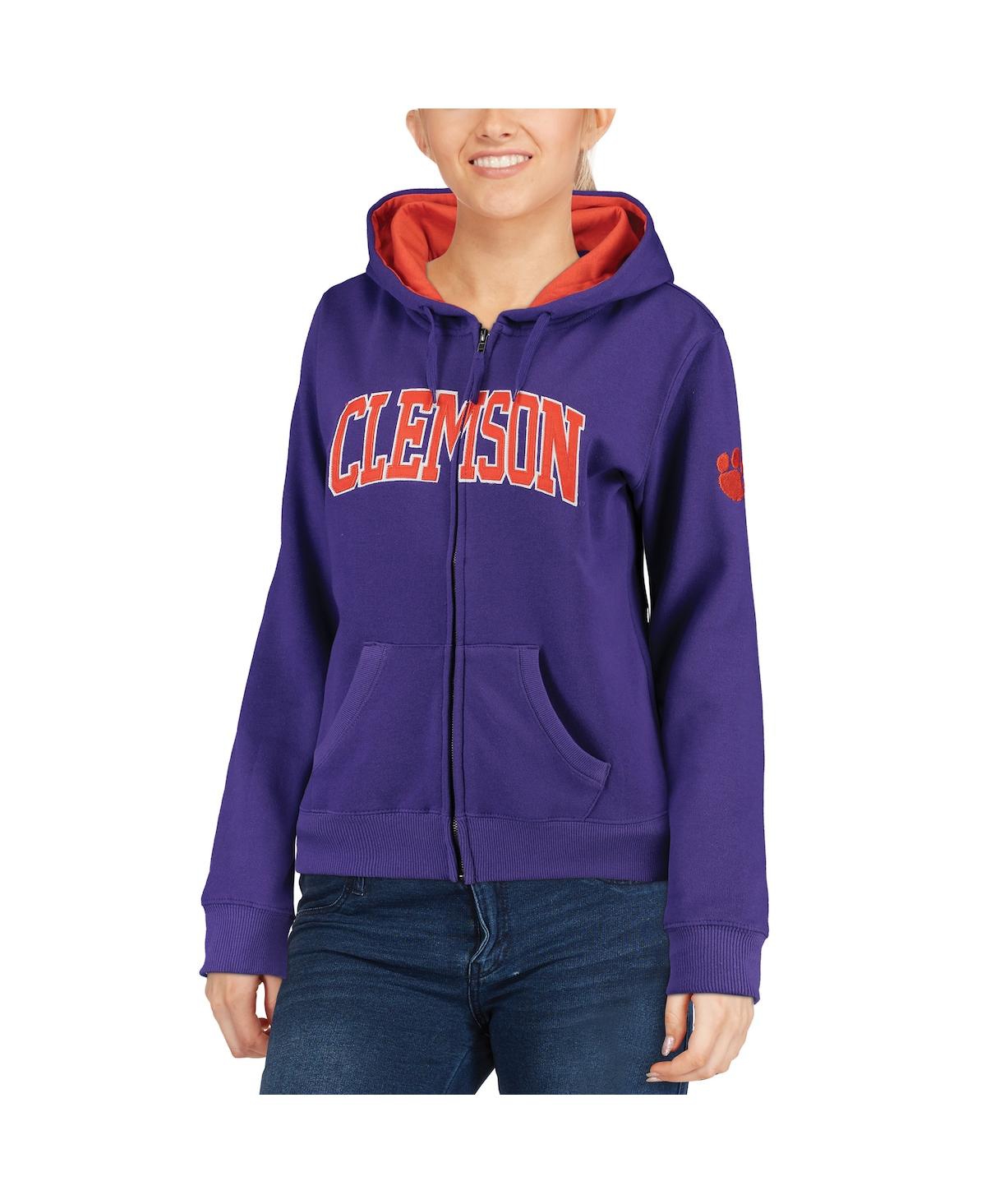 Colosseum Stadium Athletic Orange Oklahoma State Cowboys Arched Name Full-zip Hoodie In Orange
