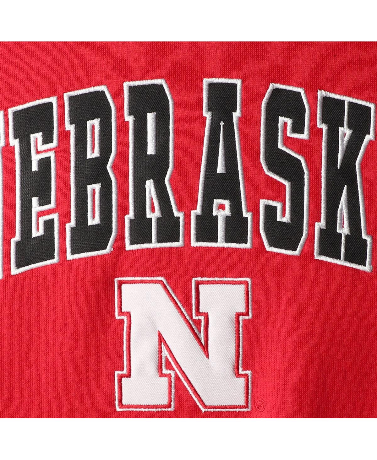 Colosseum Youth  Scarlet Nebraska Huskers 2-hit Team Pullover Hoodie In Scarlet