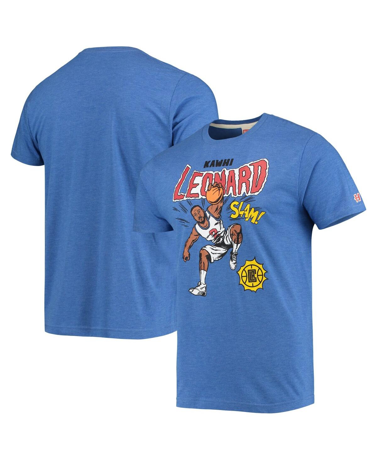 Men's Kawhi Leonard Royal La Clippers Comic Book Player Tri-Blend T-shirt - Royal