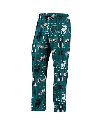 Men's Philadelphia Eagles FOCO Midnight Green Team Ugly Pajama Set