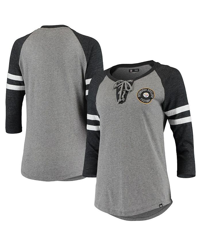 New Era 49ers Raglan Lace-Up T-Shirt