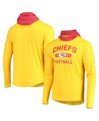 New Era Men's Gold, Red Kansas City Chiefs Active Block Hoodie