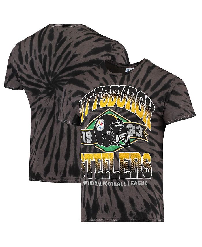 47 Brand Men's Black Pittsburgh Steelers Tie-Dye T-shirt - Macy's