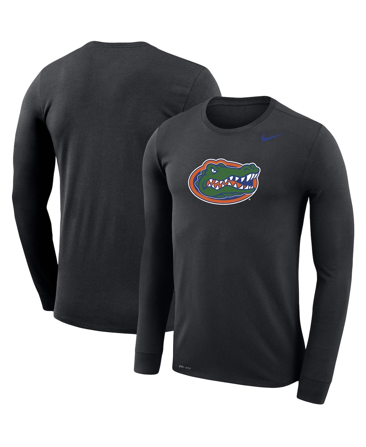 Men's Black Florida Gators School Logo Legend Performance Long Sleeve T-shirt