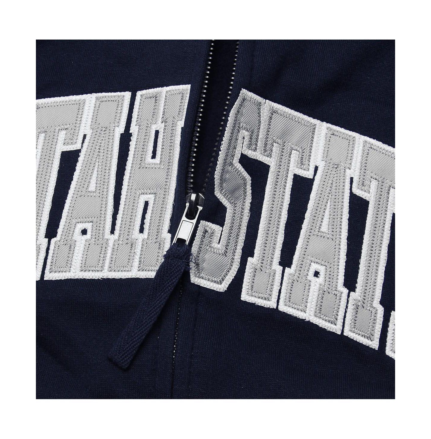 Женское худи Colosseum Stadium Athletic Navy Utah State Aggies Arched Name Full-Zip — фото 4