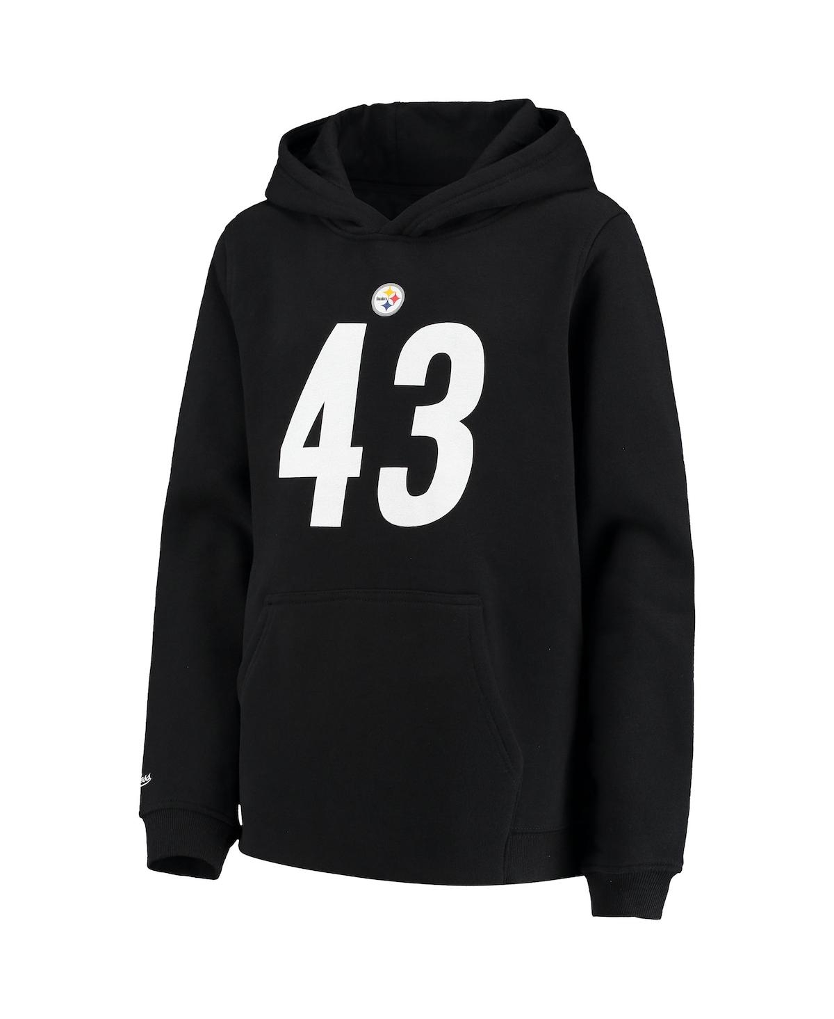 Big Boys Troy PolamaluPittsburgh Steelers Retired Player Name and Number Pullover Hoodie - Black