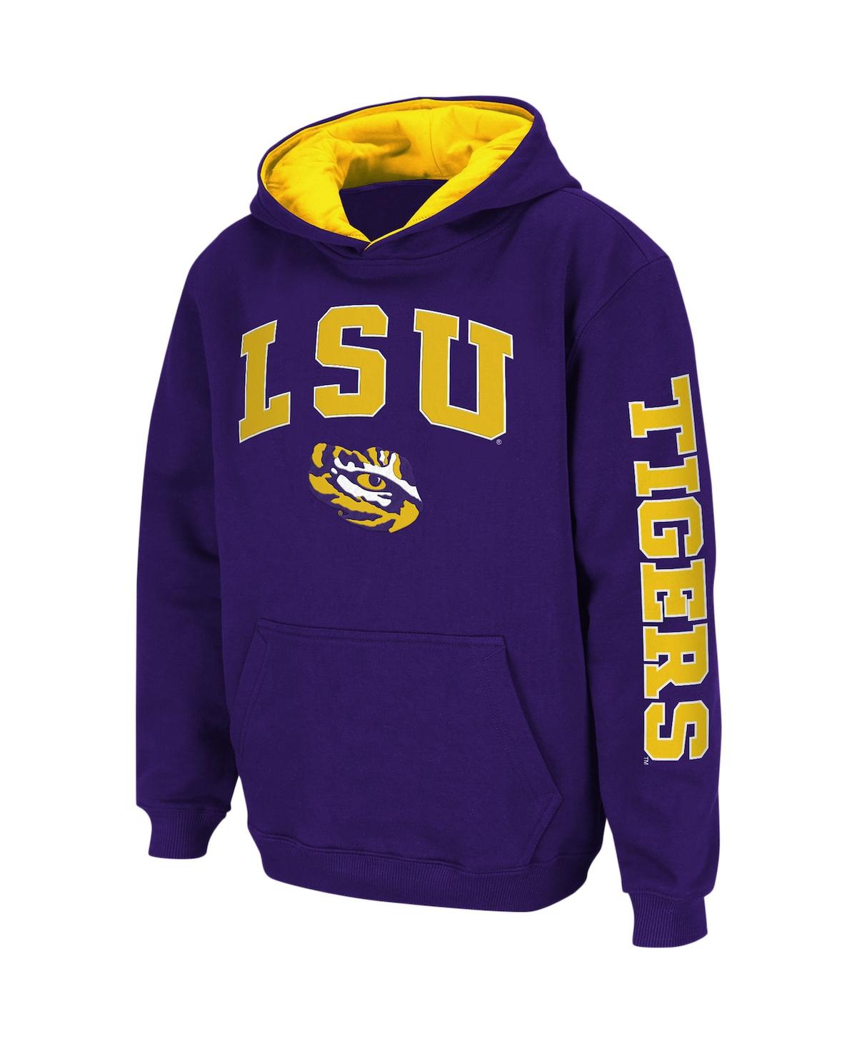 Big BoysLsu Tigers 2-Hit Team Pullover Hoodie - Purple
