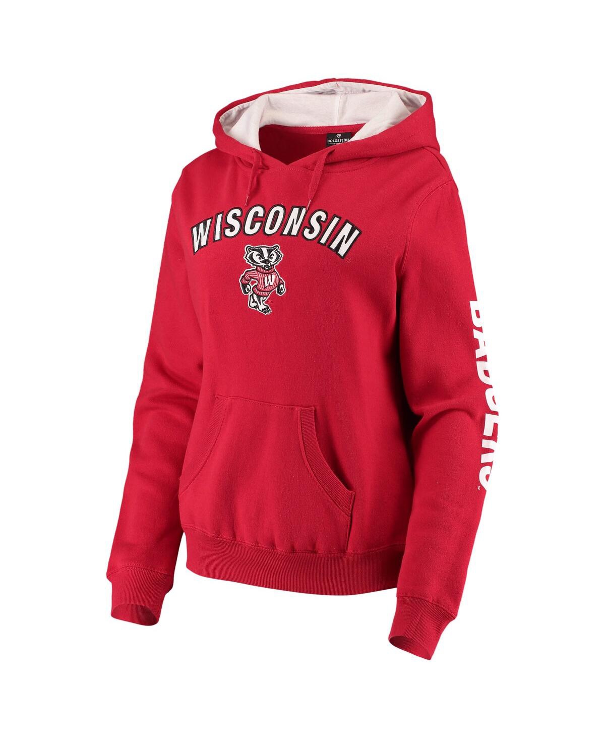 Women'sWisconsin Badgers Loud and Proud Pullover Hoodie - Red