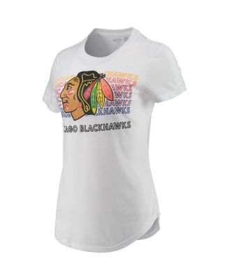 Women's White, Charcoal Chicago Blackhawks Sonata T-shirt and Leggings Set
