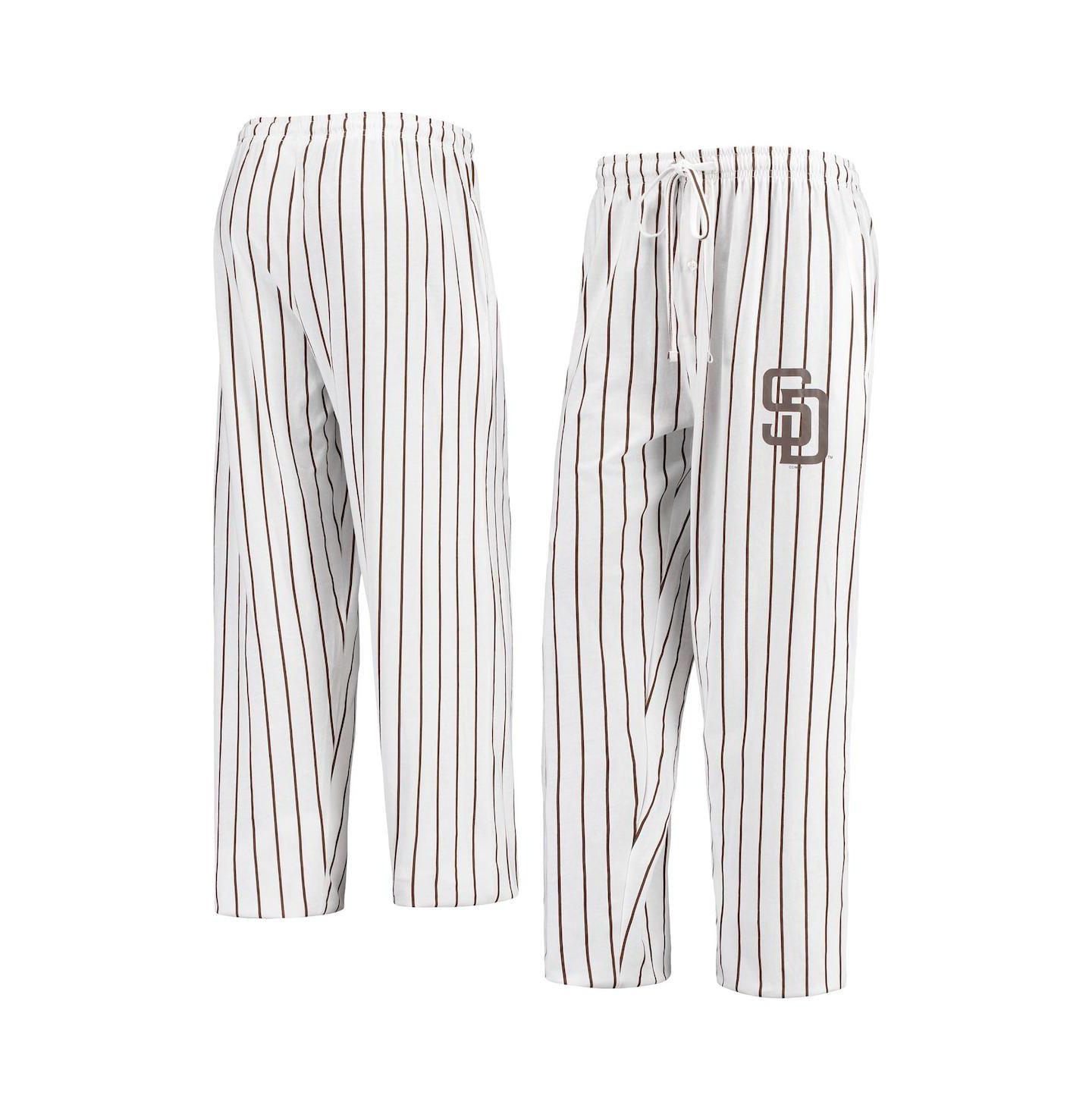 Мужские брюки Concepts Sport White San Diego Padres Vigor Pinstripe — фото 4