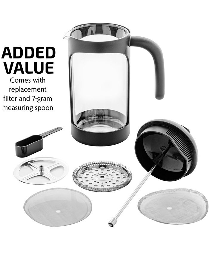 OVENTE French Press Coffee Tea Expresso Maker, 34 oz Macy's