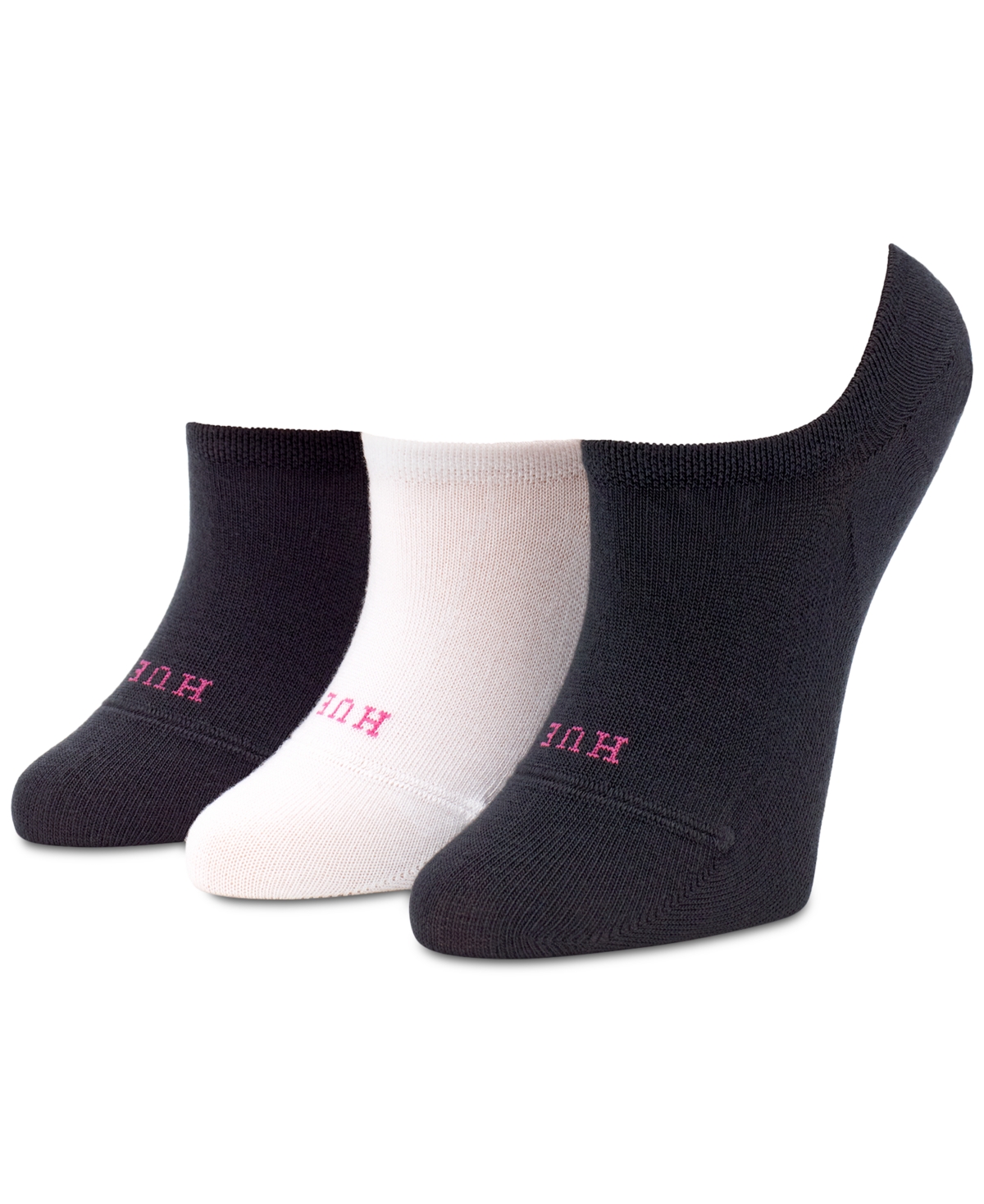 3-Pk. The Perfect Sneaker Liner Socks - Black/white Pack