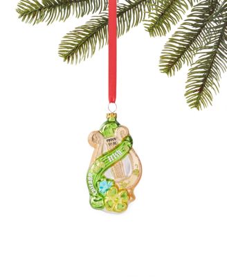 Macy's - Glass Irish Harp Ornament